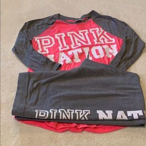 PINK Nation matching set.